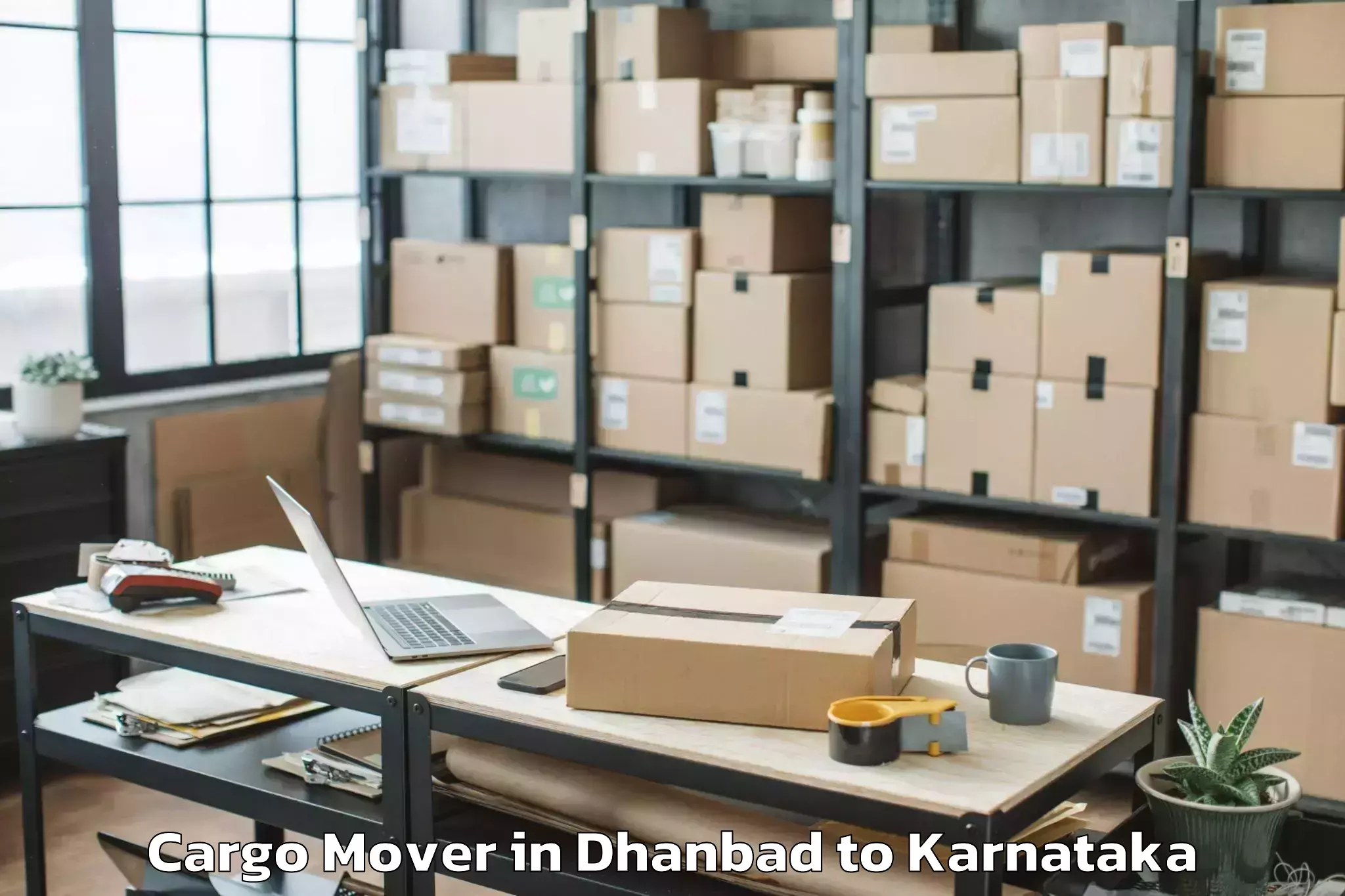 Top Dhanbad to Ittigi Cargo Mover Available